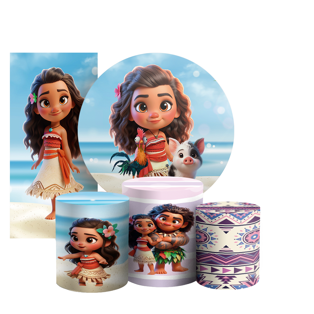 Arte Digital Painel de Festa - Moana  803275