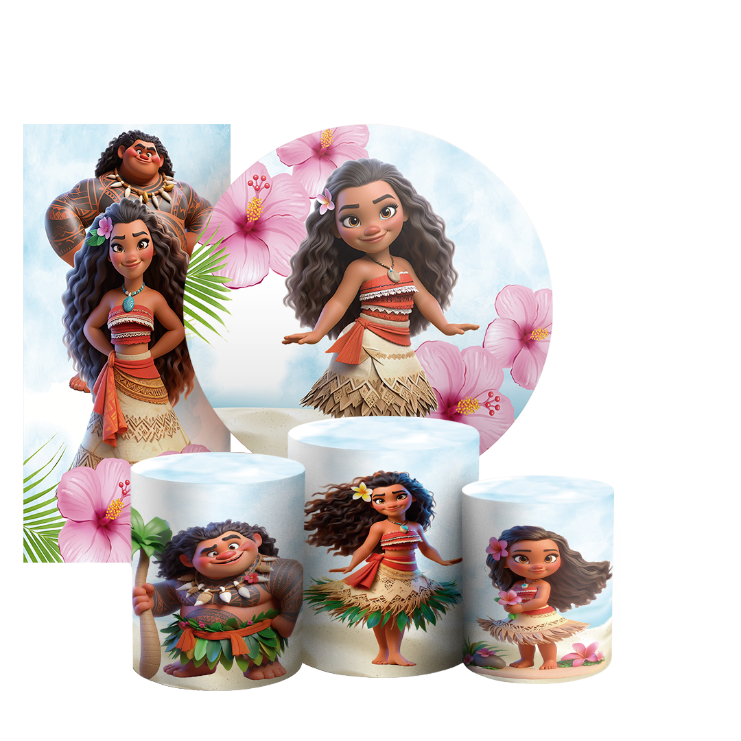 Arte Digital Painel de Festa - Moana  803276
