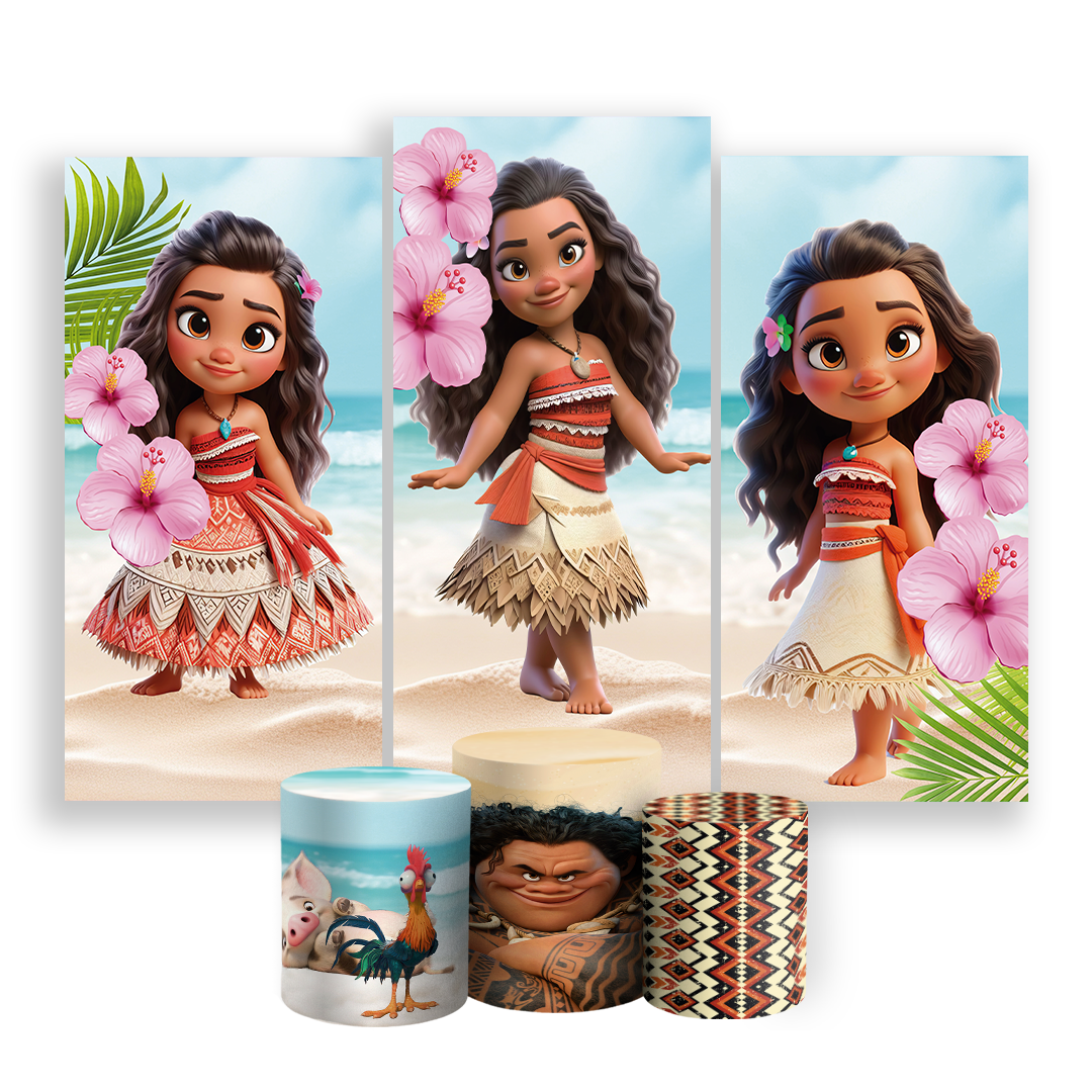 Arte Digital Painel de Festa - Moana  803277