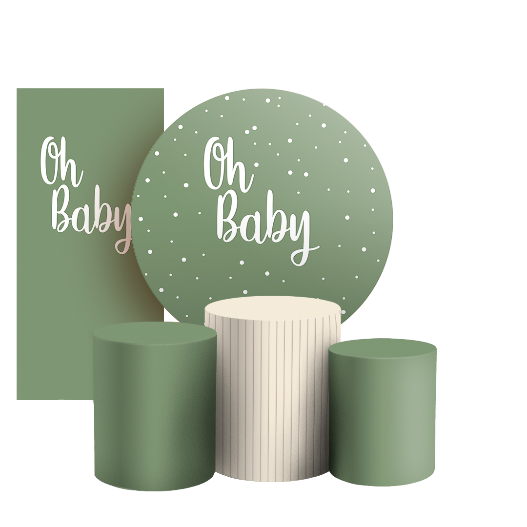 Arte Digital Painel de Festa - Oh Baby 803432