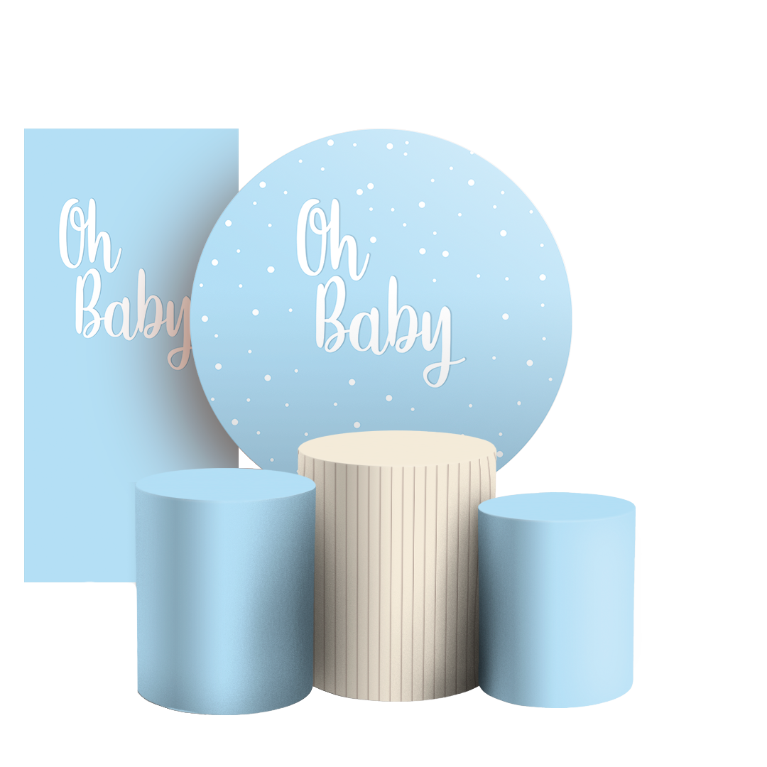 Arte Digital Painel de Festa - Oh Baby 803433
