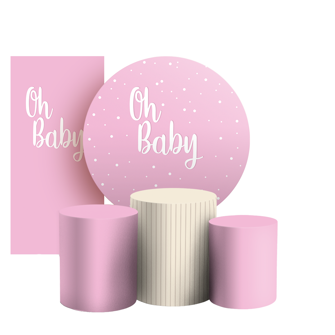 Arte Digital Painel de Festa - Oh Baby 803434