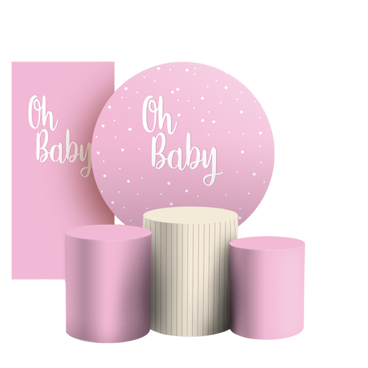Arte Digital Painel de Festa - Oh Baby 803434