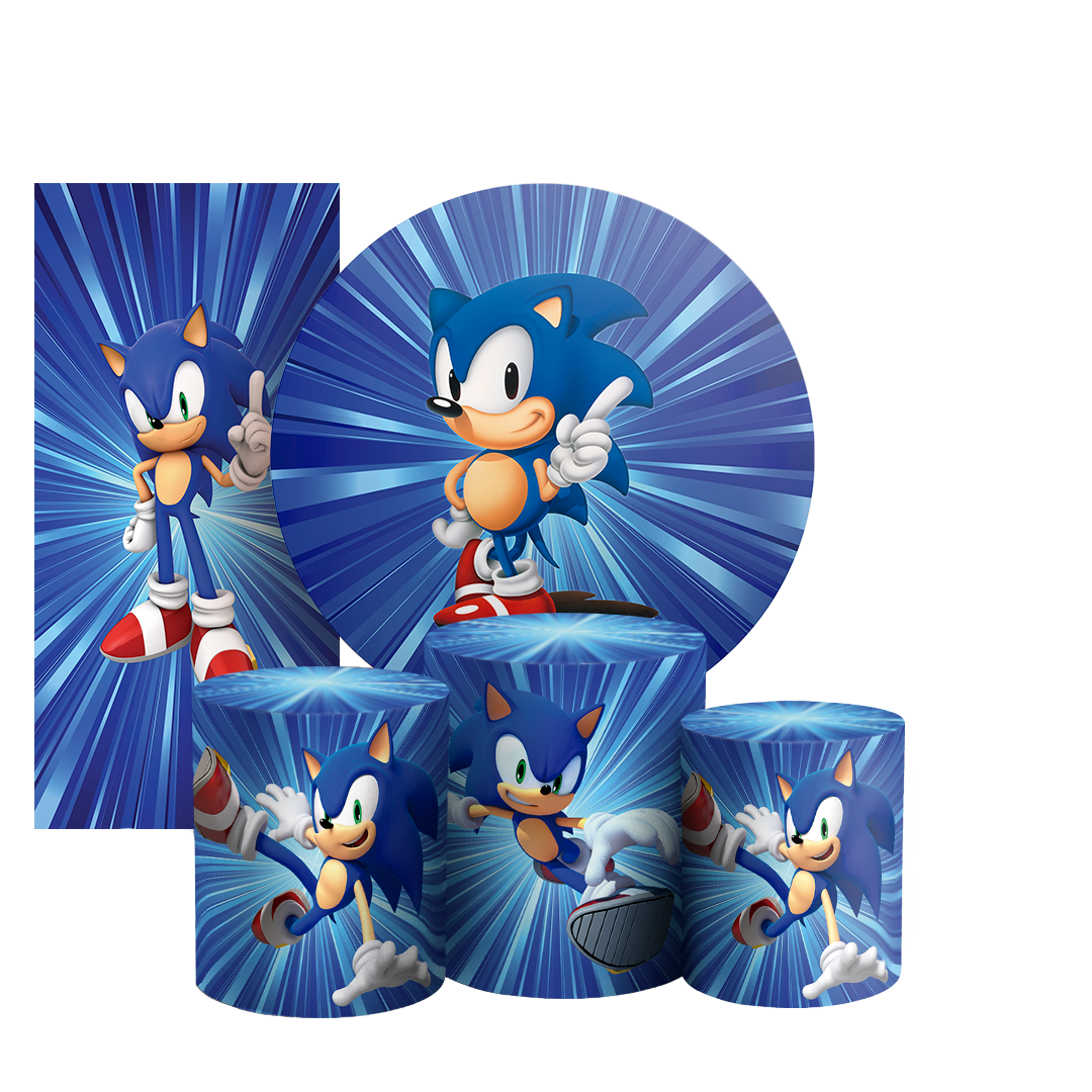 Arte Digital Painel de Festa - Sonic 803458