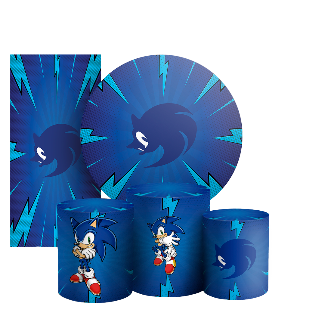 Arte Digital Painel de Festa - Sonic 803460
