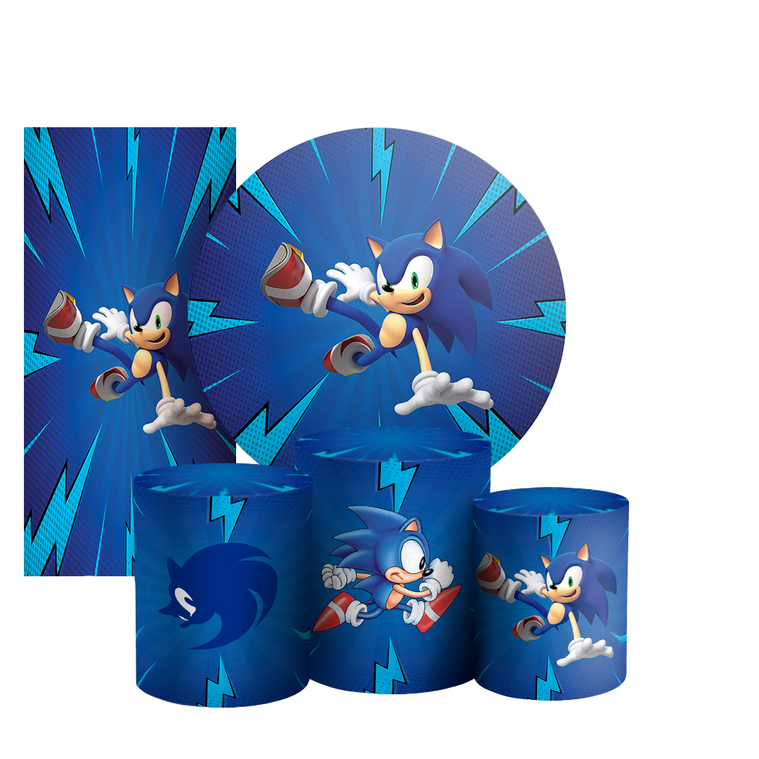 Arte Digital Painel de Festa - Sonic 803461