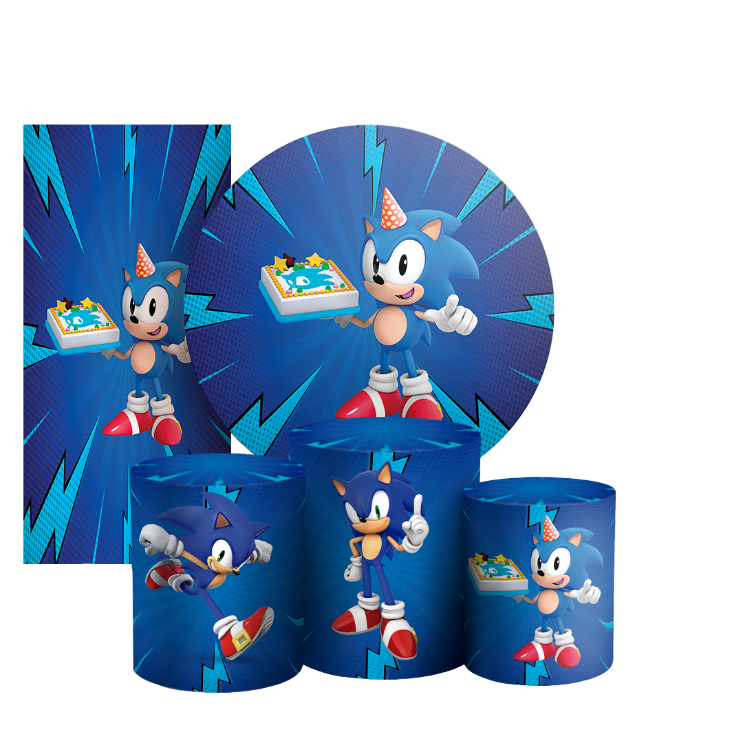 Arte Digital Painel de Festa - Sonic 803470