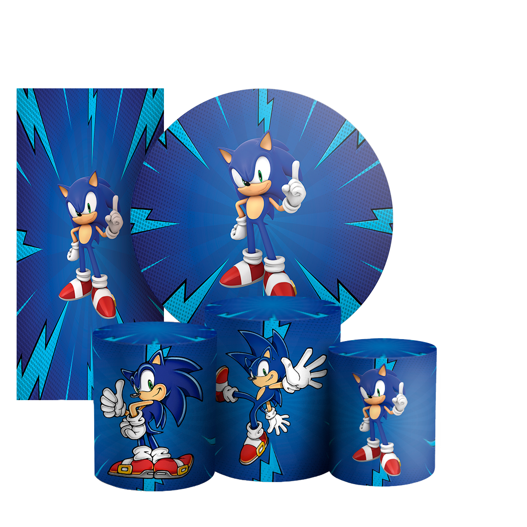 Arte Digital Painel de Festa - Sonic 803472