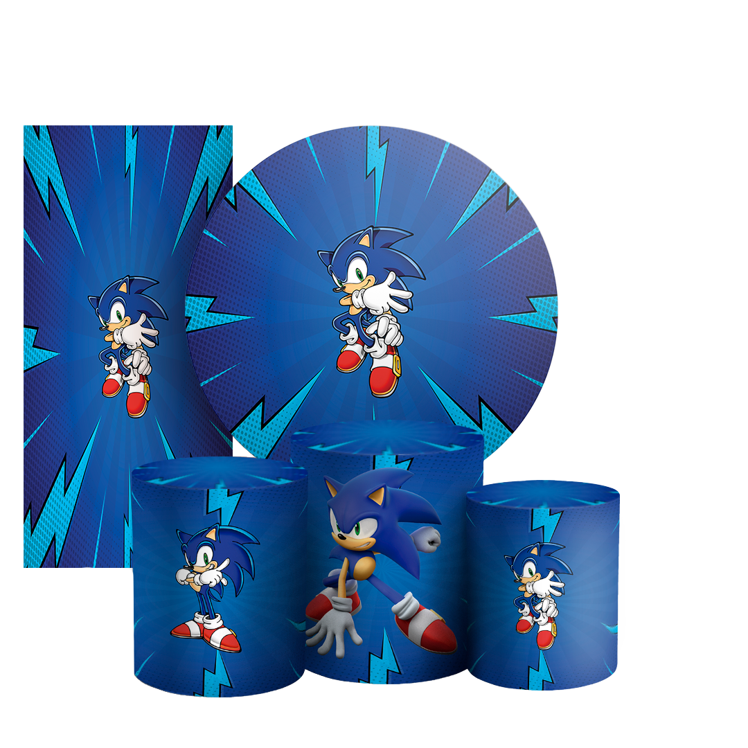 Arte Digital Painel de Festa - Sonic 803477
