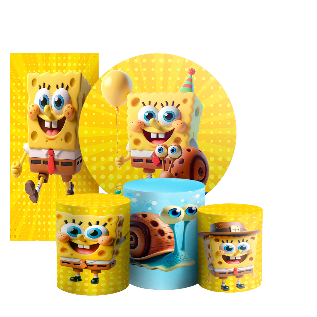 Arte Digital Painel de Festa - Bob Esponja 803485