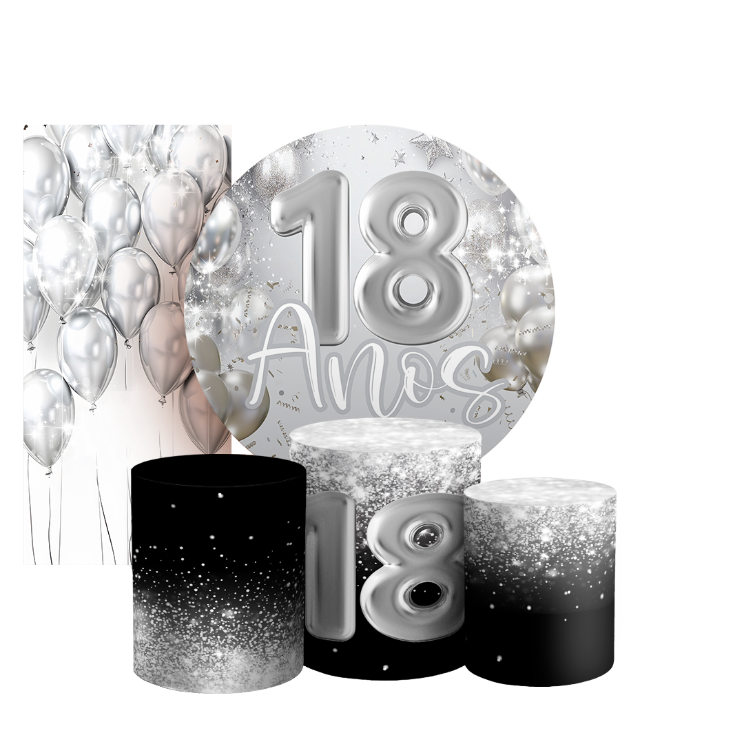 Arte Digital Painel de Festa - 18 Anos 803514