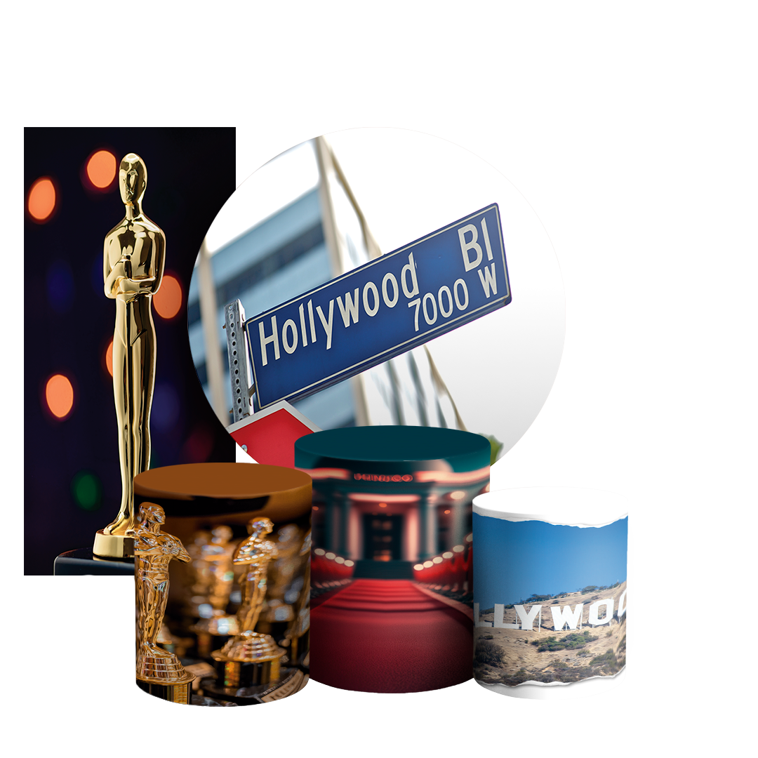 Arte Digital Painel de Festa - Hollywood 803518