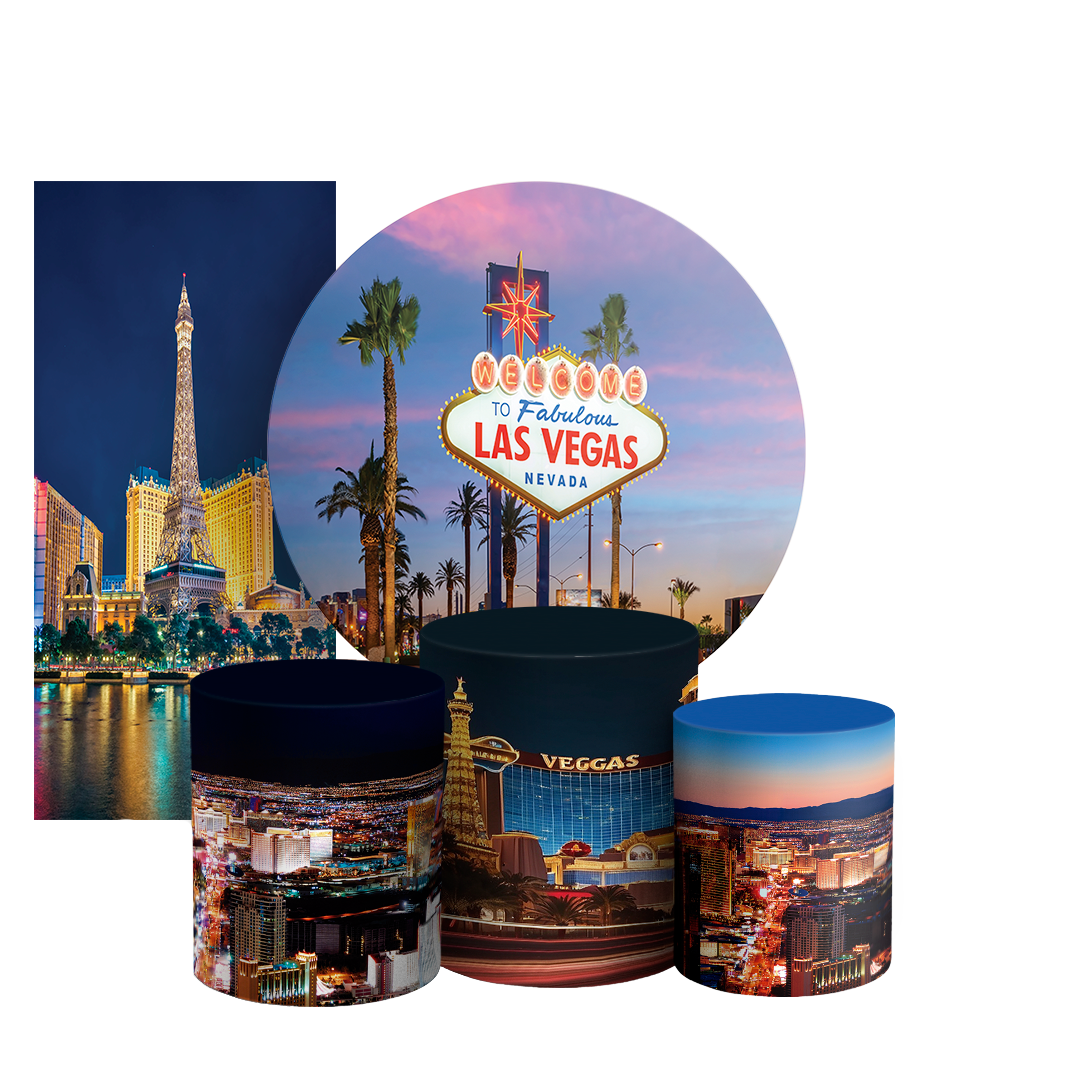 Arte Digital Painel de Festa - Las Vegas 803520