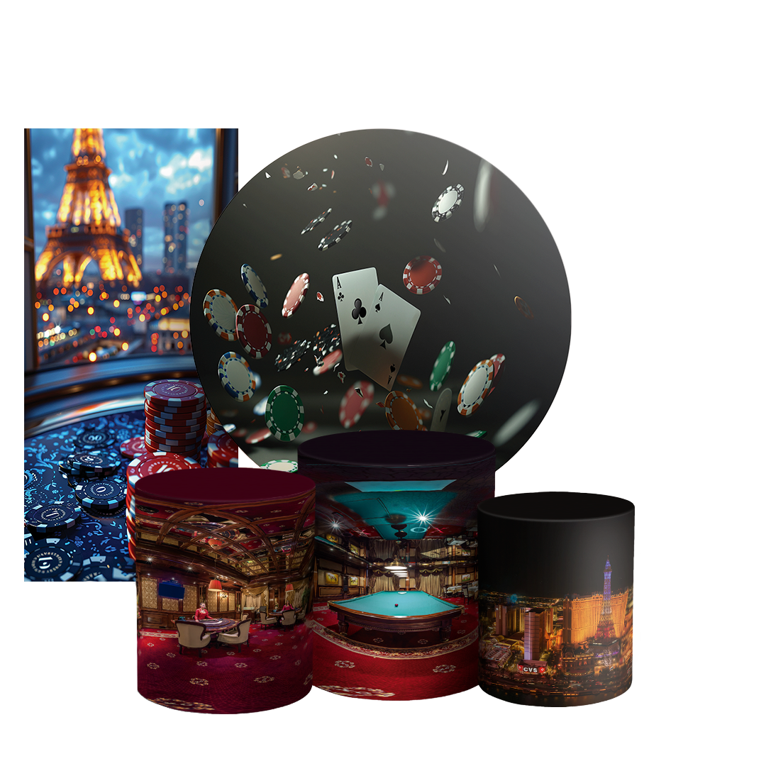 Arte Digital Painel de Festa - Las Vegas 803522