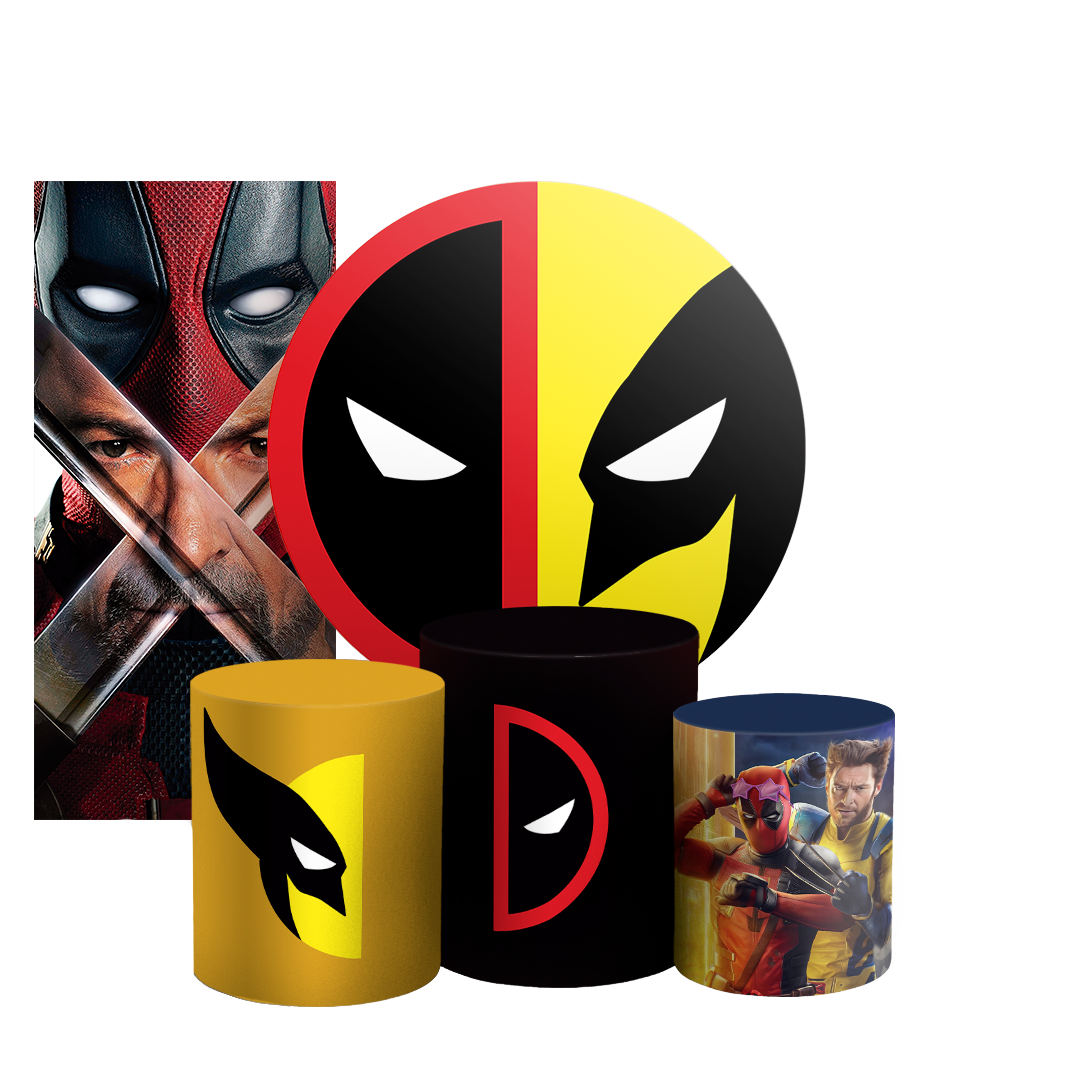 Arte Digital Painel de Festa - Dead Pool e Wolverine 803533