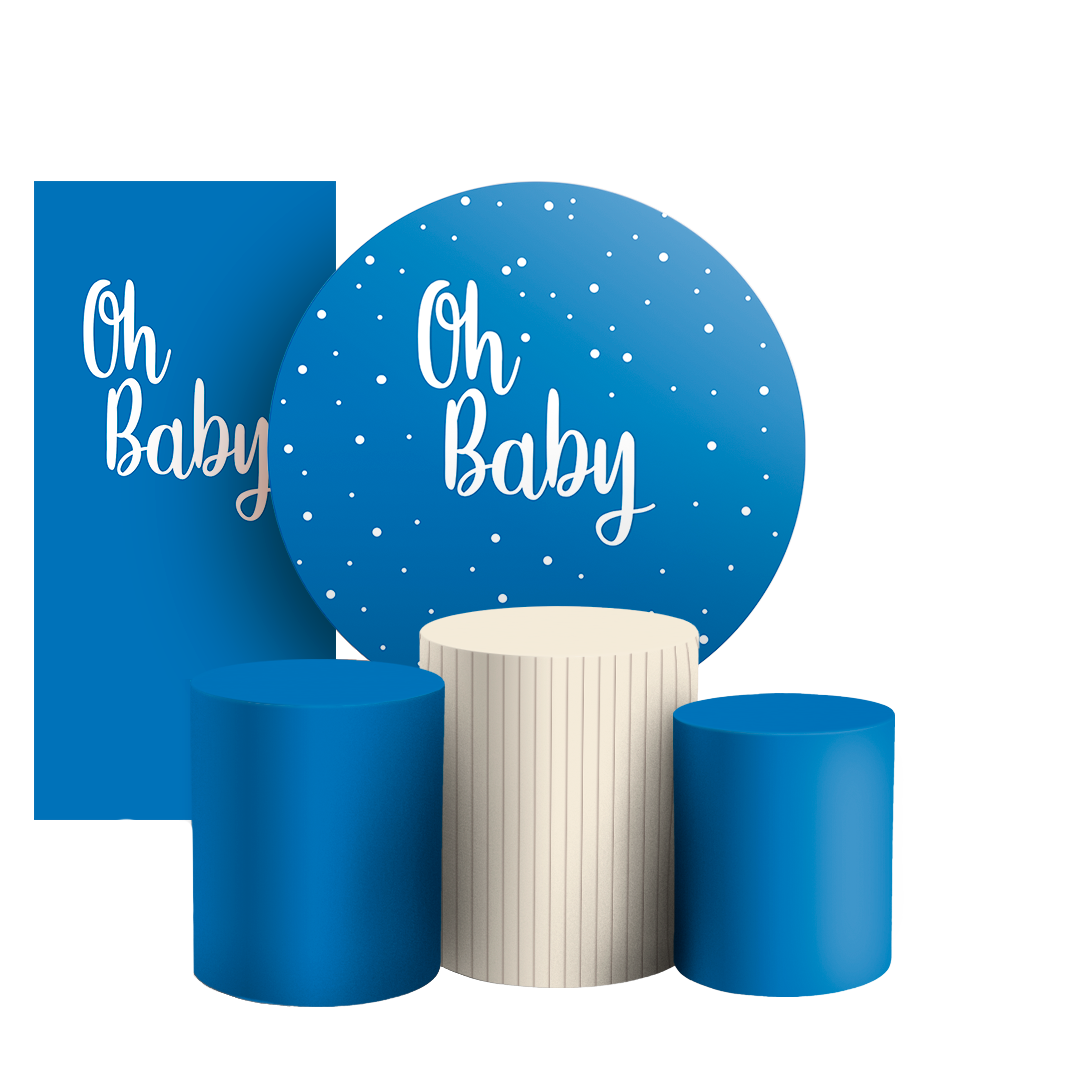 Arte Digital Painel de Festa - Oh Baby 803535