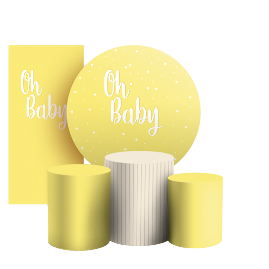 Arte Digital Painel de Festa - Oh Baby 803536