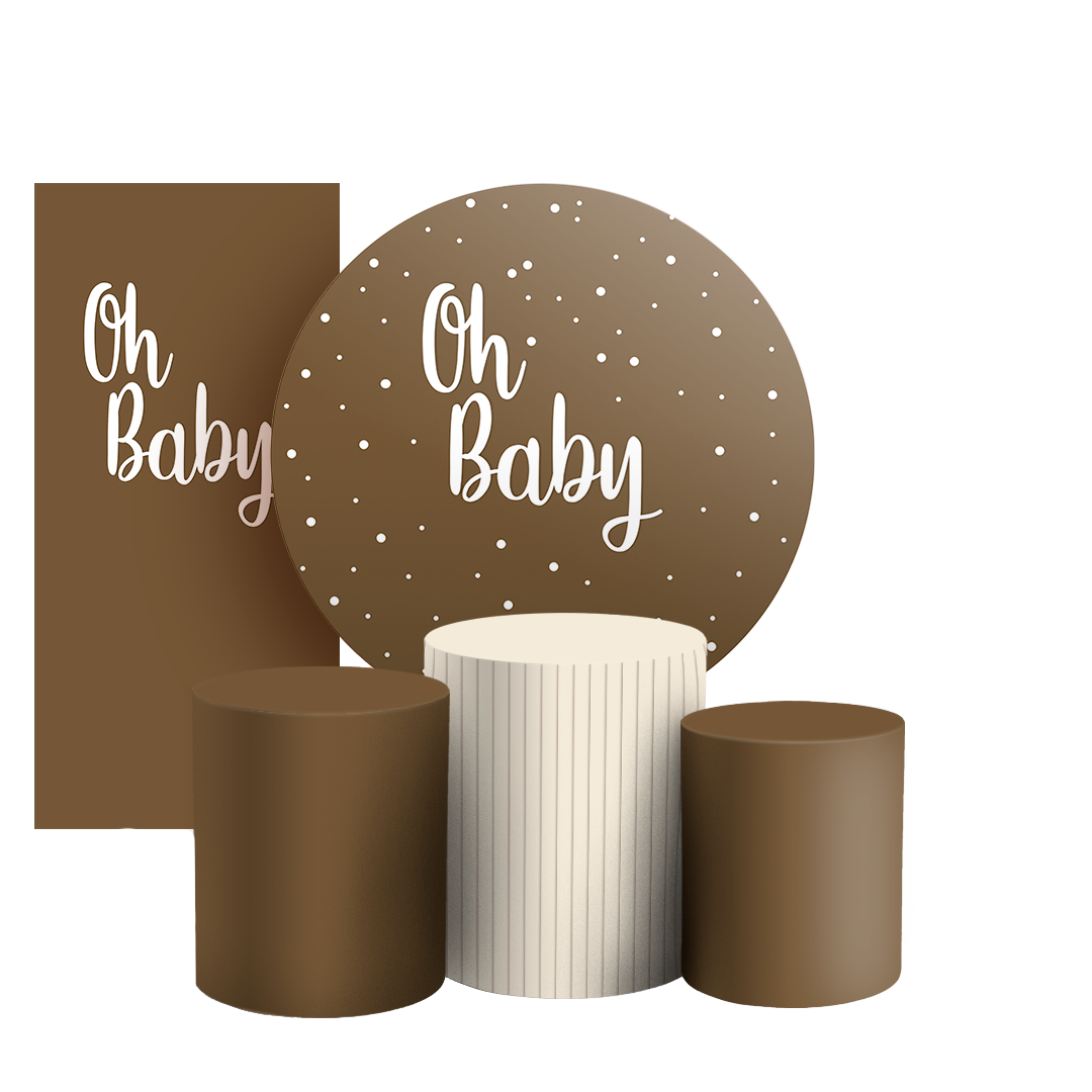 Arte Digital Painel de Festa - Oh Baby 803538