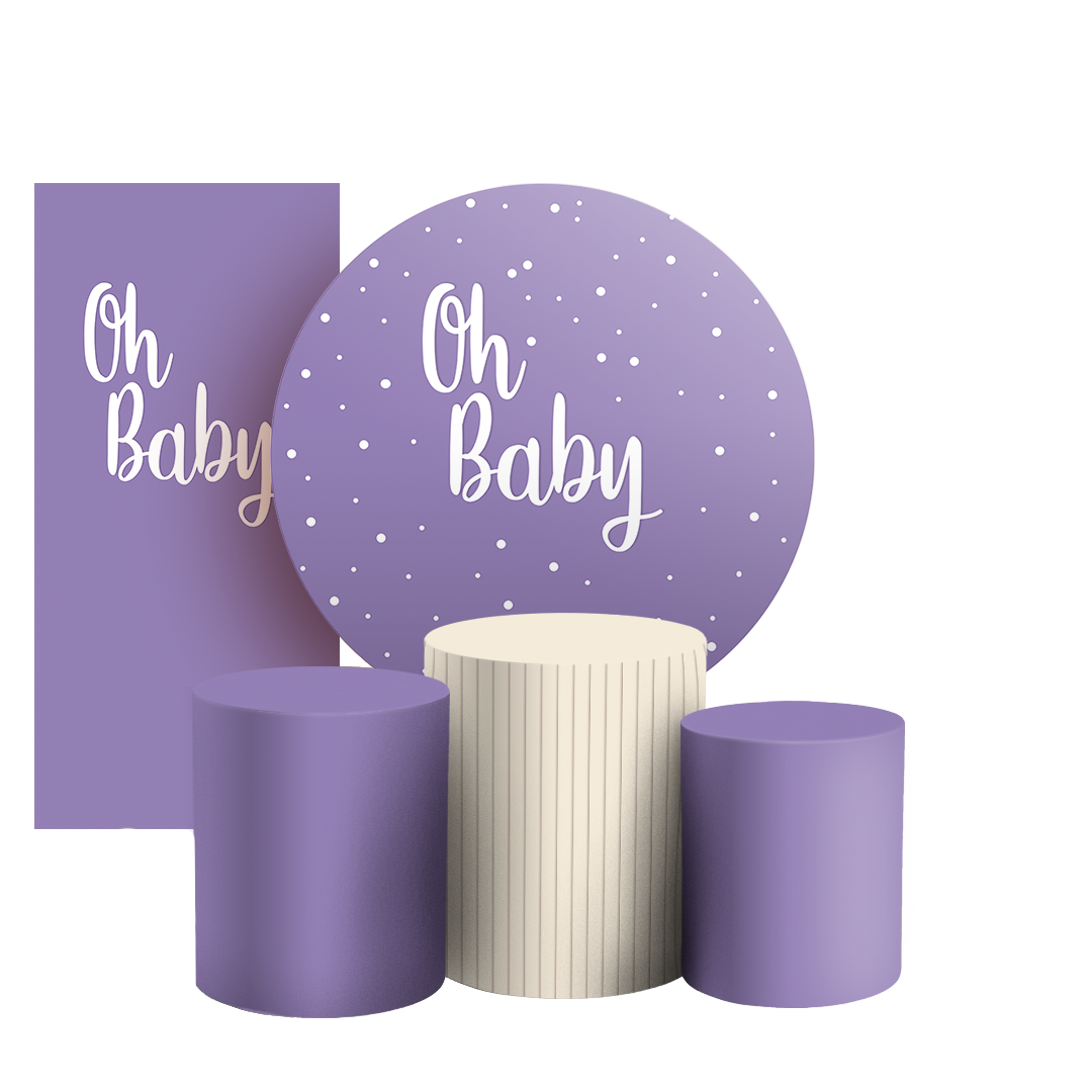 Arte Digital Painel de Festa - Oh Baby 803540