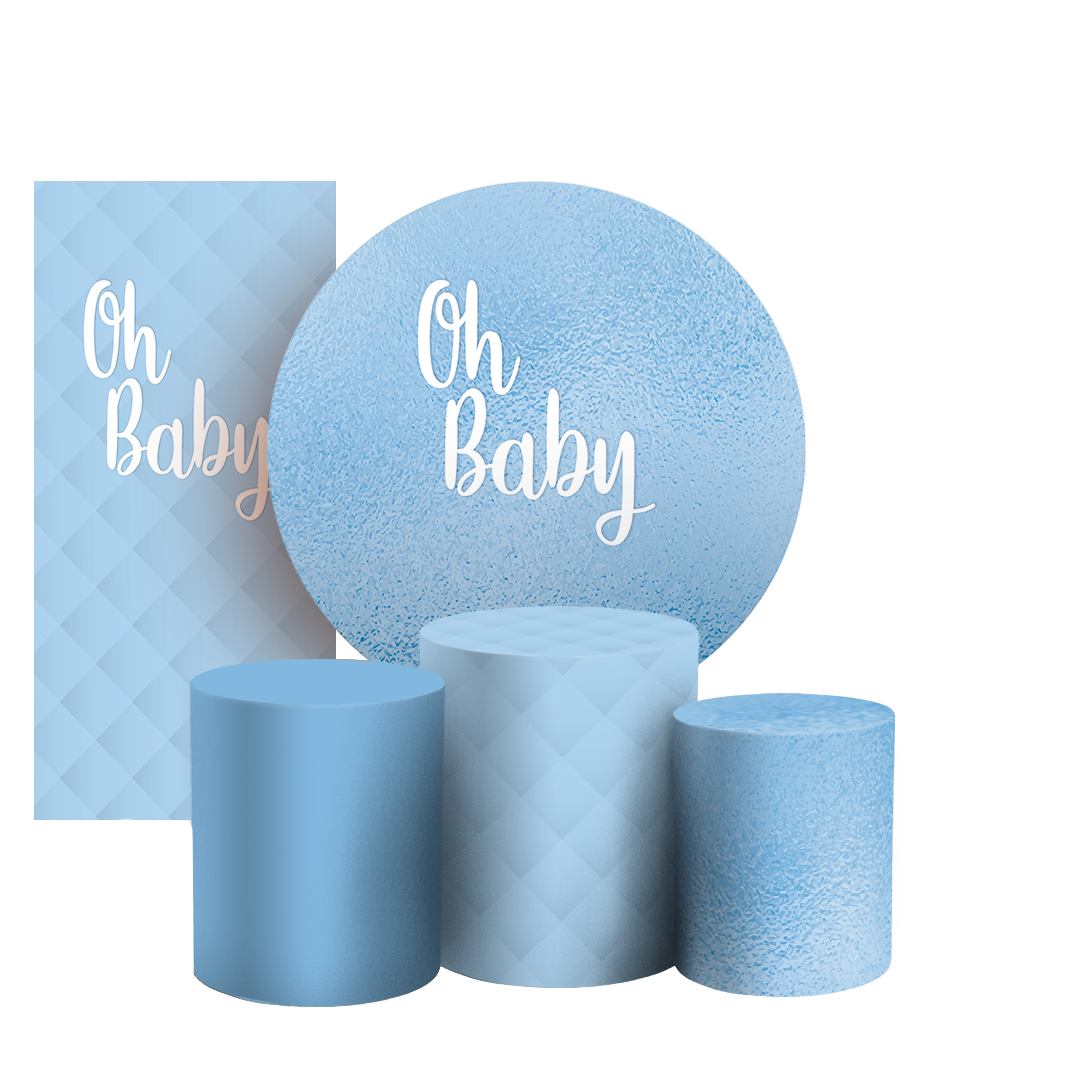 Arte Digital Painel de Festa - Oh Baby 803543