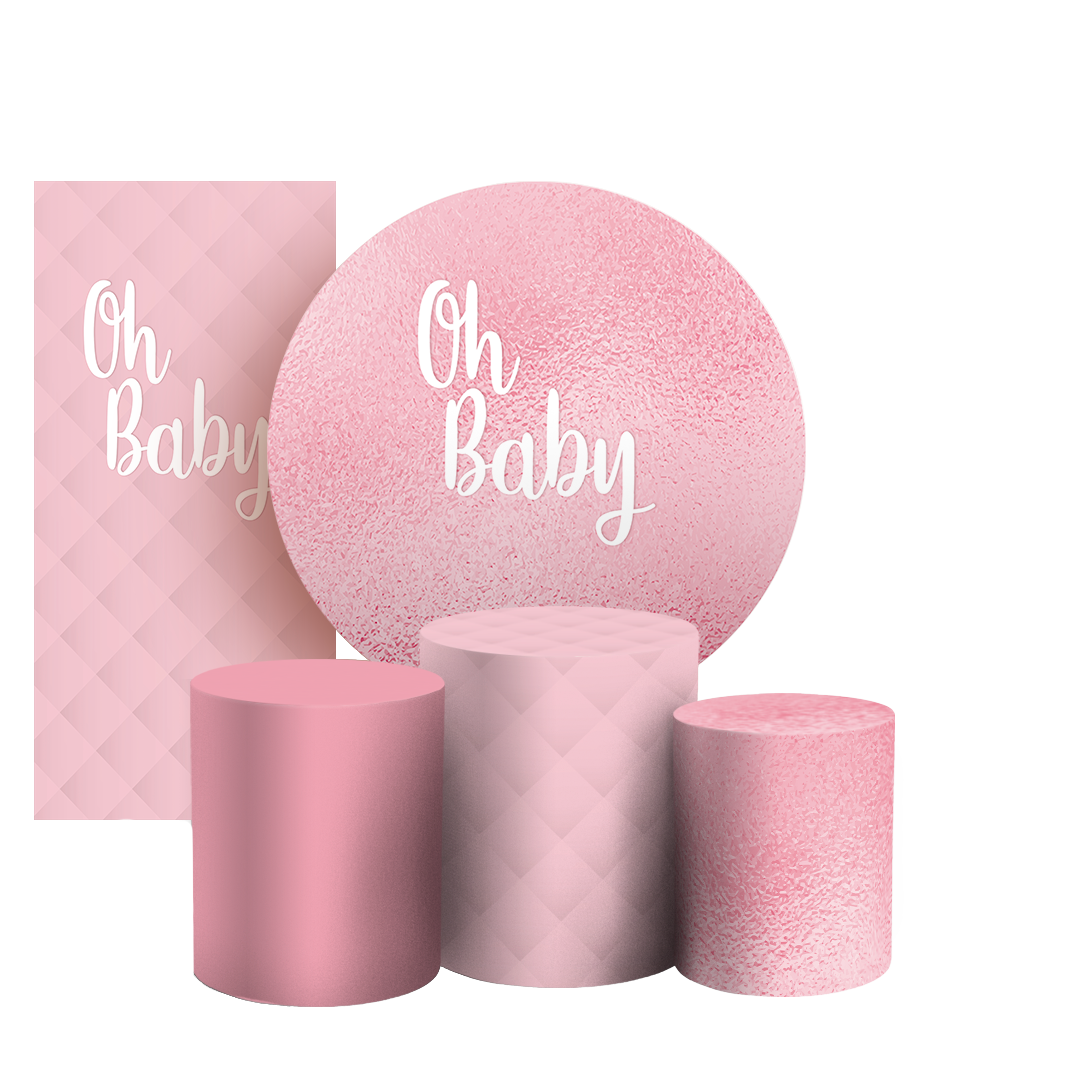 Arte Digital Painel de Festa - Oh Baby 803544