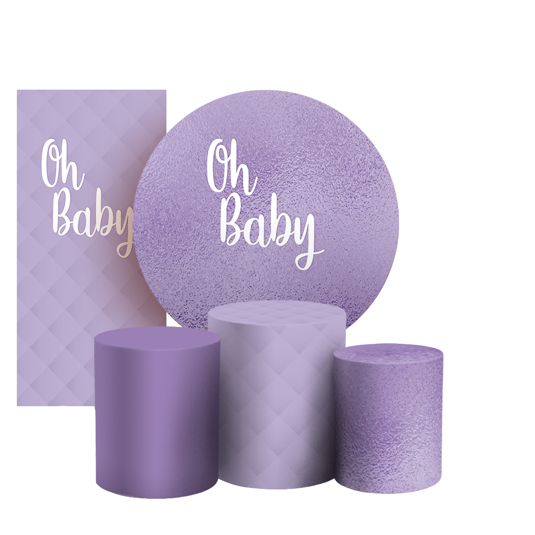 Arte Digital Painel de Festa - Oh Baby 803545