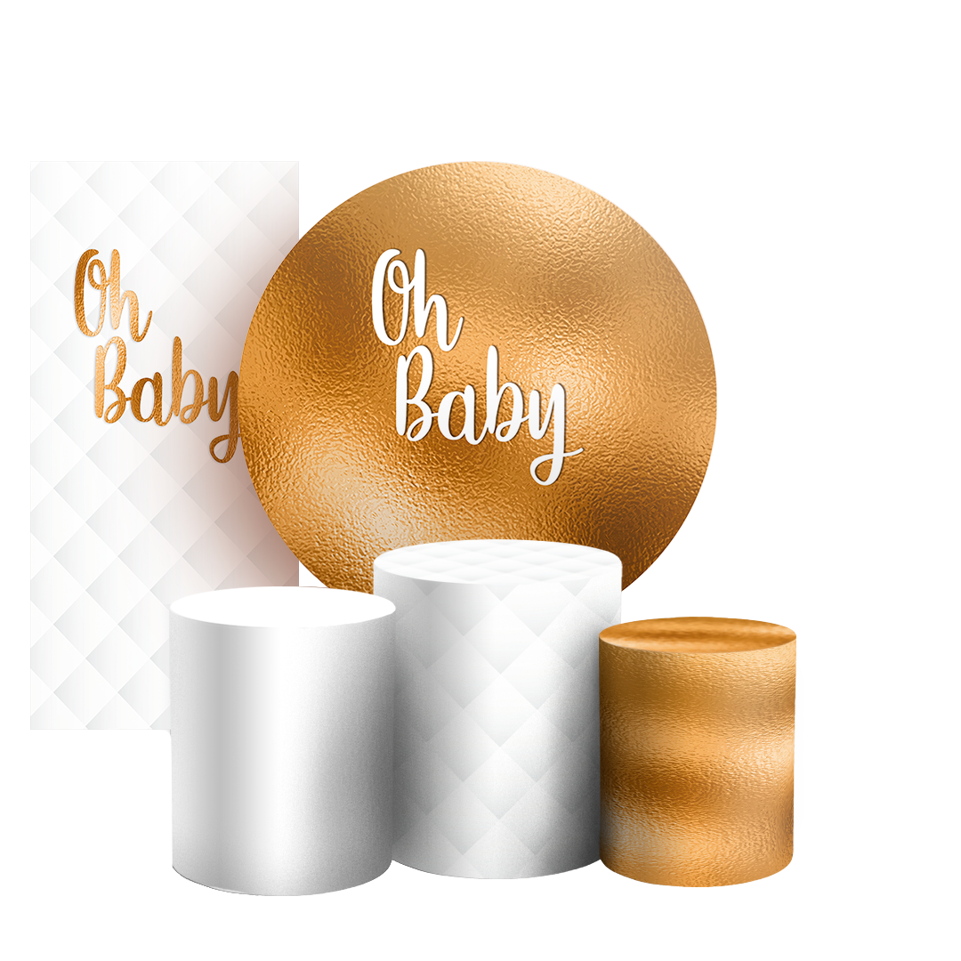 Arte Digital Painel de Festa - Oh Baby 803547