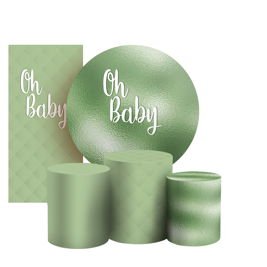 Arte Digital Painel de Festa - Oh Baby 803548