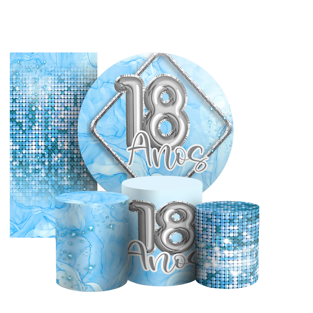 Arte Digital Painel de Festa - 18 Anos 803555