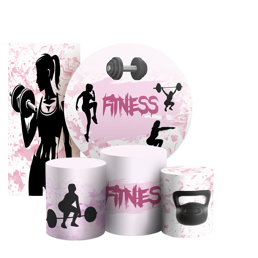 Arte Digital Painel de Festa - Academia 803612