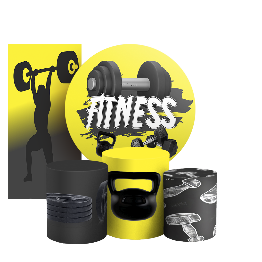 Arte Digital Painel de Festa - Academia 803613