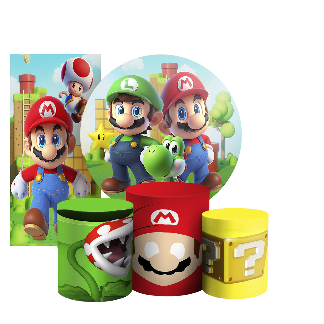 Arte Digital Painel de Festa - Super Mario 803651