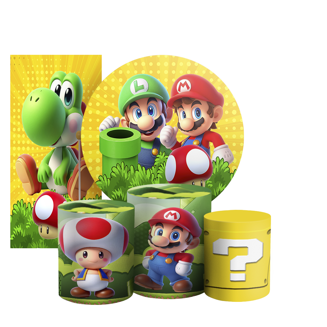 Arte Digital Painel de Festa - Super Mario 803653