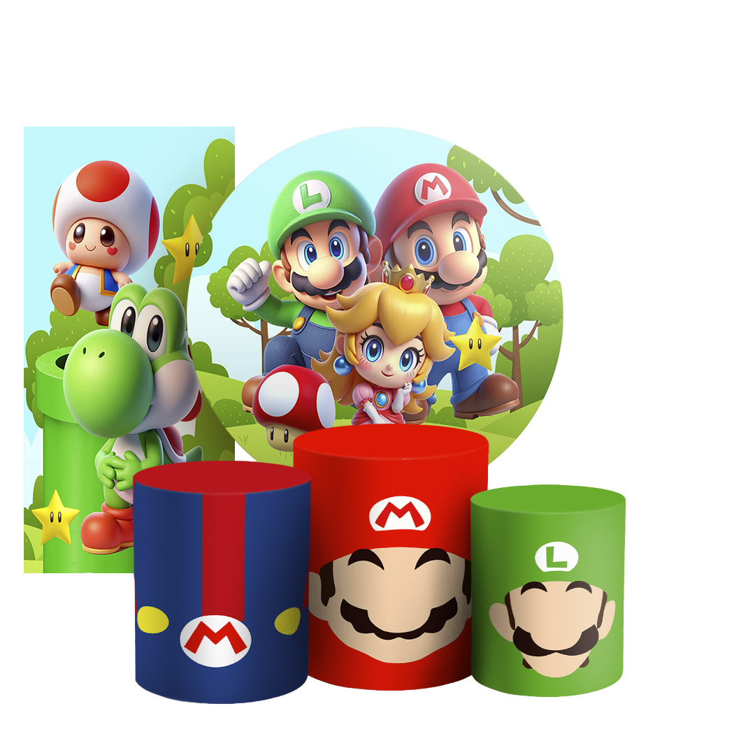 Arte Digital Painel de Festa - Super Mario 803655