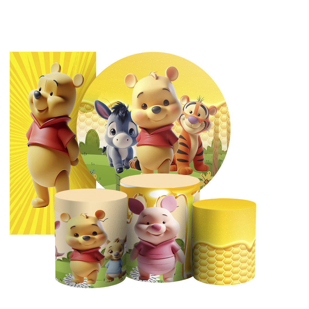 Arte Digital Painel de Festa - Ursinho Pooh 803656