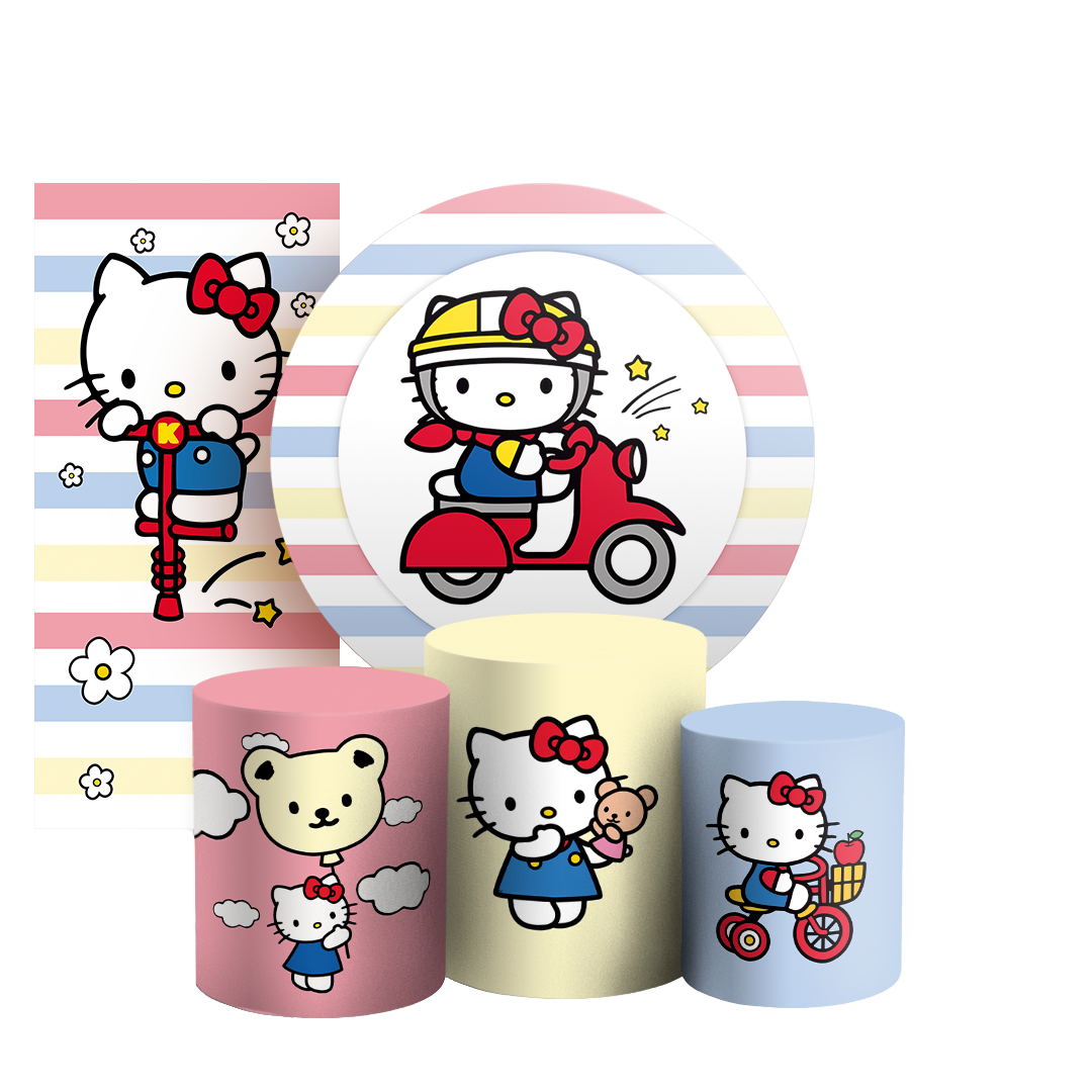 Arte Digital Painel de Festa - Hello Kitty 803691