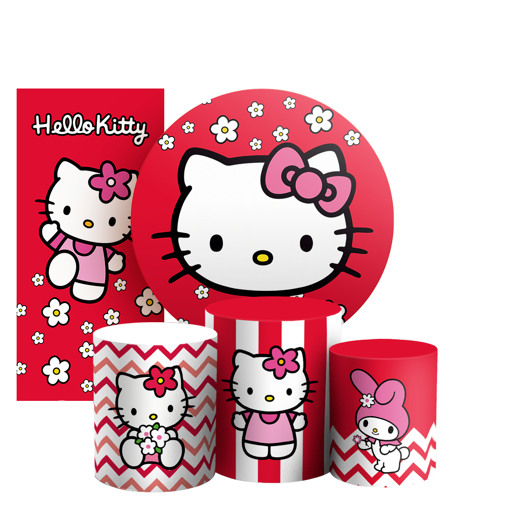 Arte Digital Painel de Festa - Hello Kitty 803692