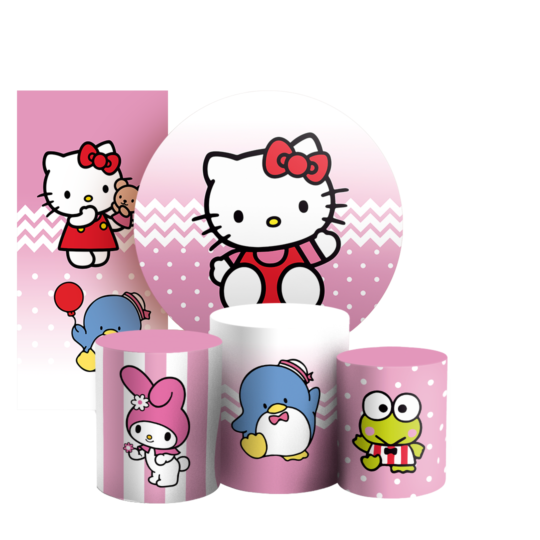 Arte Digital Painel de Festa - Hello Kitty 803693