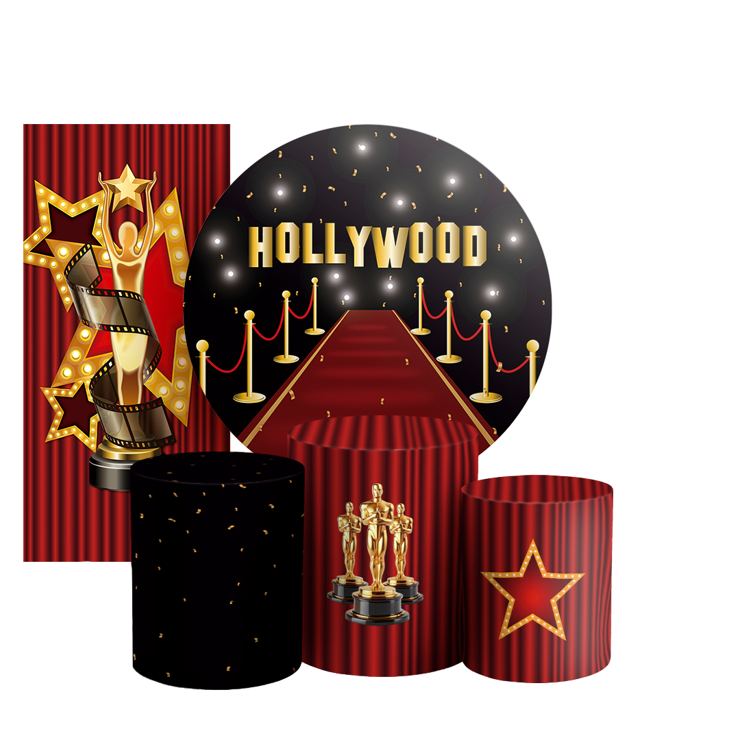 Arte Digital Painel de Festa - Hollywood 803697