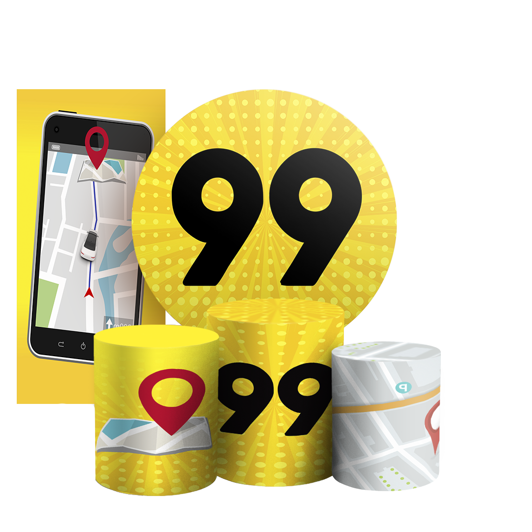 Arte Digital Painel de Festa - Aplicativo 99 803727