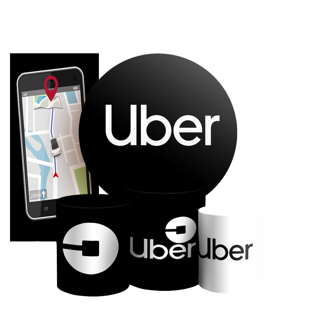 Arte Digital Painel de Festa - Aplicativo Uber 803728