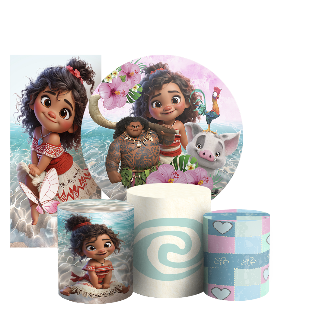 Arte Digital Painel de Festa - Moana 803813
