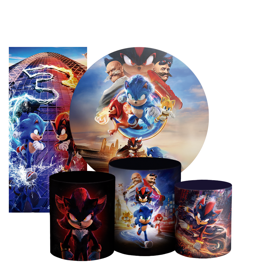 Arte Digital Painel de Festa - Sonic Shadow 803898