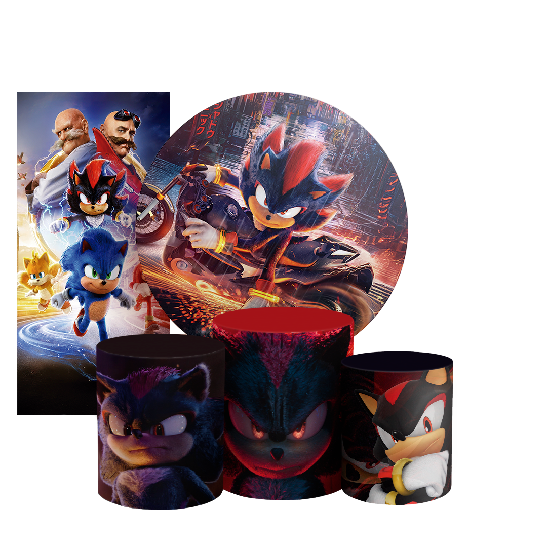 Arte Digital Painel de Festa - Sonic Shadow 803900