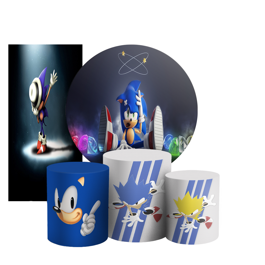 Arte Digital Painel de Festa - Sonic 803934