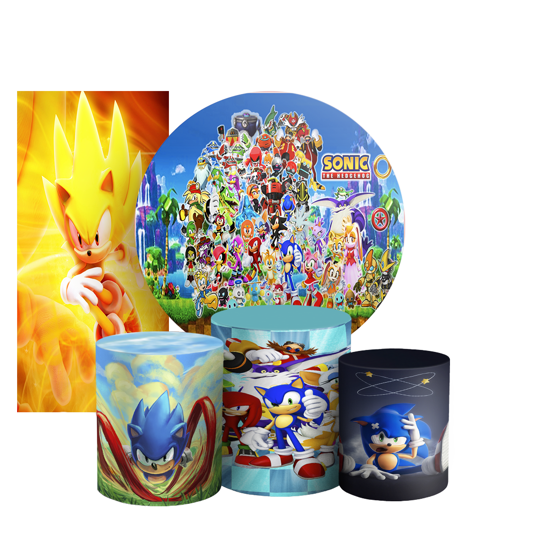 Arte Digital Painel de Festa - Sonic 803936
