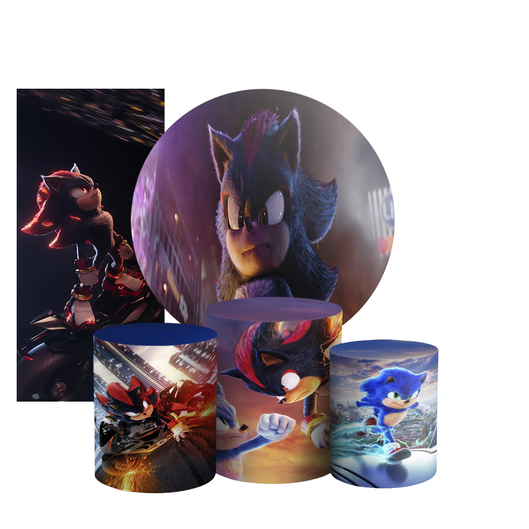Arte Digital Painel de Festa - Sonic Shadow 803950