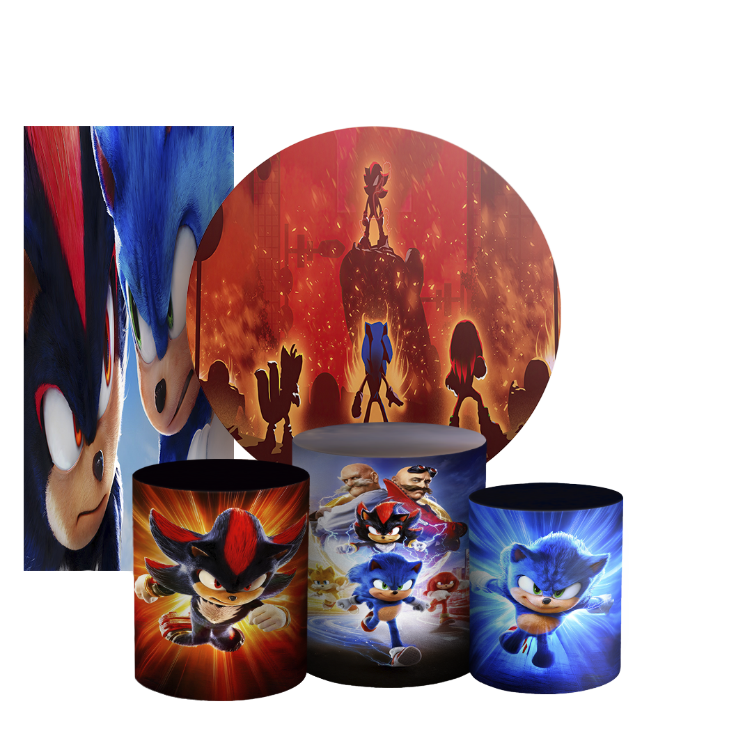 Arte Digital Painel de Festa - Sonic Shadow 803951