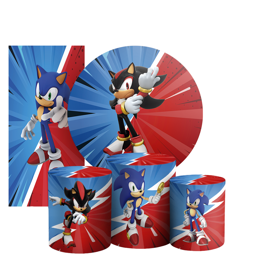 Arte Digital Painel de Festa - Sonic Shadow 803954
