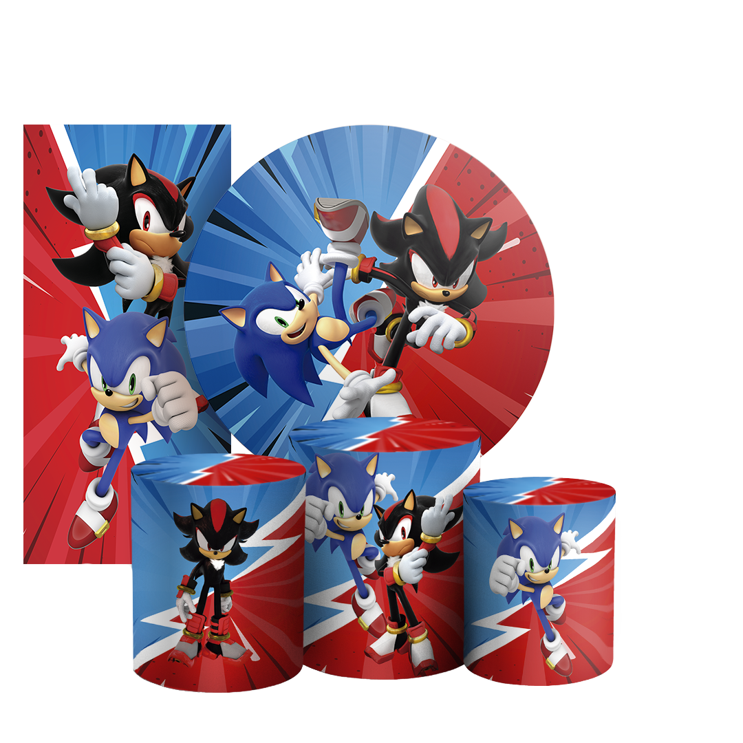 Arte Digital Painel de Festa - Sonic Shadow 803955